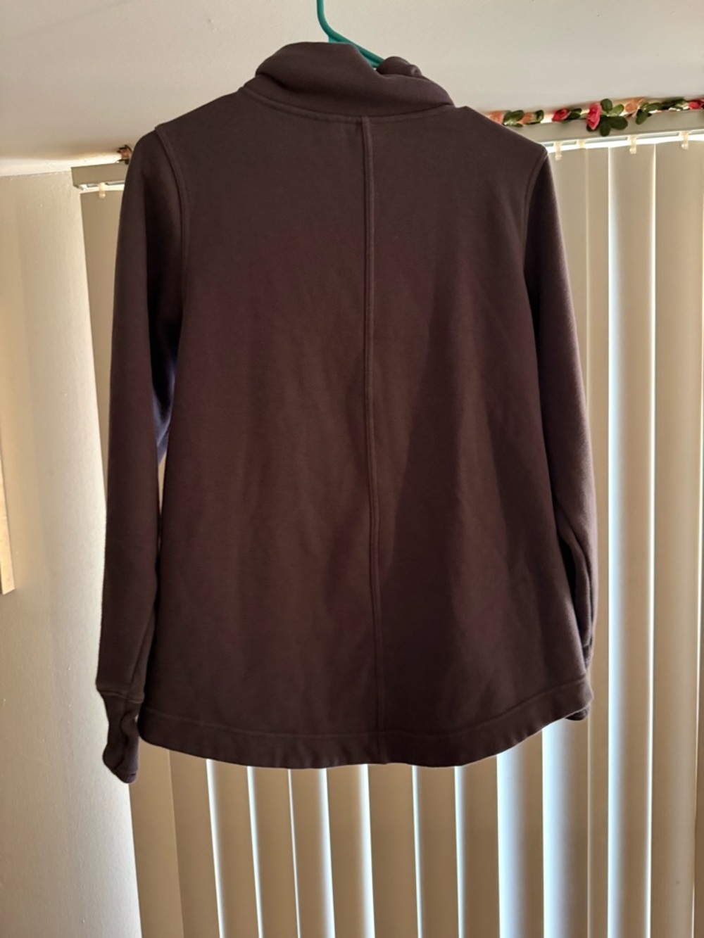 Athleta Women's Cozy Karma Side Zip Funnel Neck Pullover Sweatshirt Size Small - Picture 9 of 9